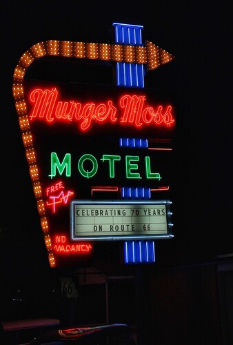 Neon Sign at Munger Moss